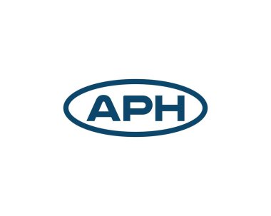 APH logo tasarım vektör şablonu. APH