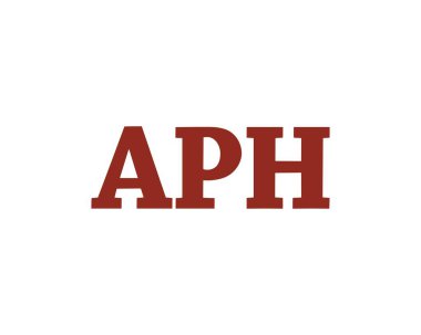 APH logo tasarım vektör şablonu. APH