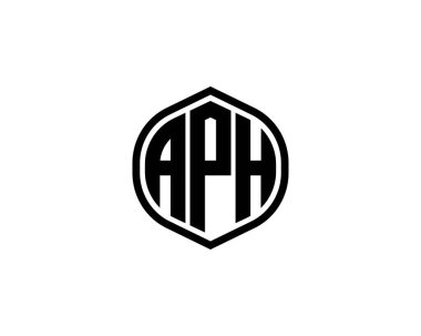 APH logo tasarım vektör şablonu. APH