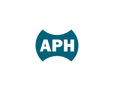 APH logo tasarım vektör şablonu. APH