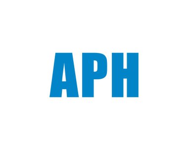 APH logo tasarım vektör şablonu. APH