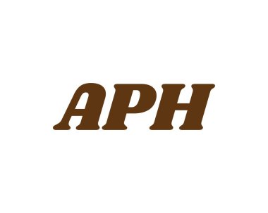 APH logo tasarım vektör şablonu. APH