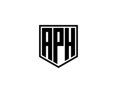 APH logo tasarım vektör şablonu. APH