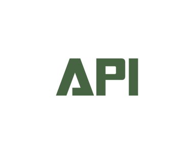 API logo tasarım vektör şablonu. API