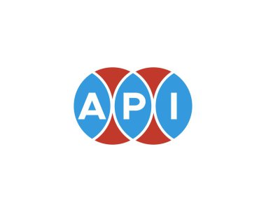 API logo tasarım vektör şablonu. API
