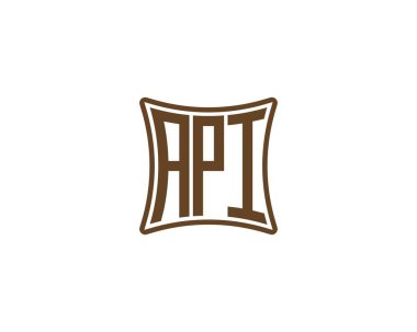 API logo tasarım vektör şablonu. API