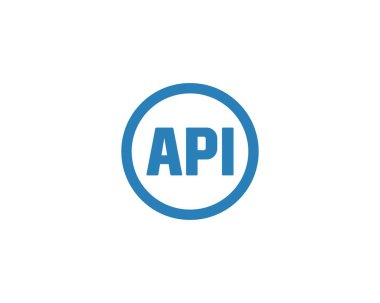 API logo tasarım vektör şablonu. API