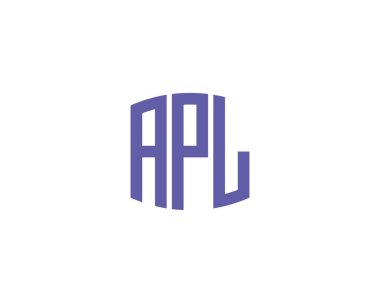 APL logo tasarım vektör şablonu. APL