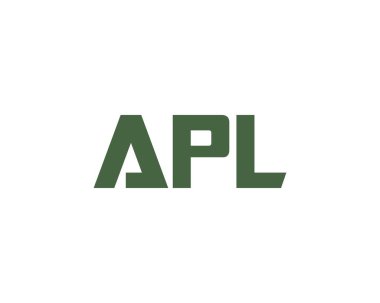 APL logo tasarım vektör şablonu. APL