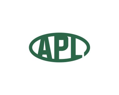 APL logo tasarım vektör şablonu. APL