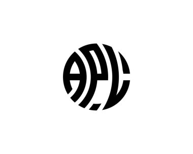APL logo tasarım vektör şablonu. APL