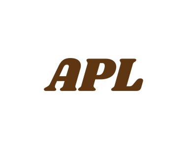 APL logo tasarım vektör şablonu. APL