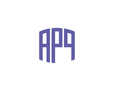 APQ logo tasarım vektör şablonu. APQ