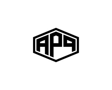 APQ logo tasarım vektör şablonu. APQ