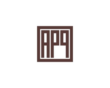 APQ logo tasarım vektör şablonu. APQ