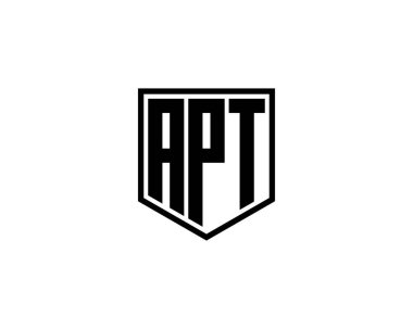 APT logo tasarım vektör şablonu. APT