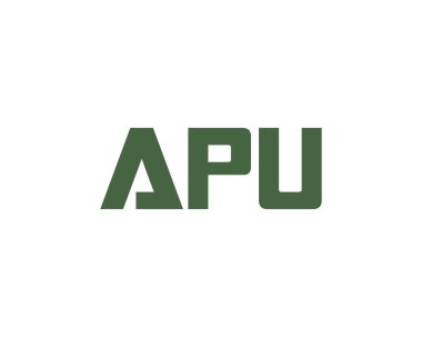 APU logo tasarım vektör şablonu. APU