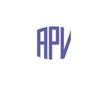 APV logo tasarım vektör şablonu. APV