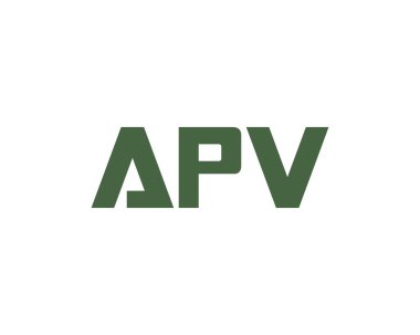 APV logo tasarım vektör şablonu. APV