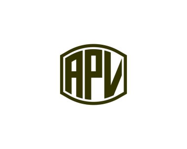 APV logo tasarım vektör şablonu. APV