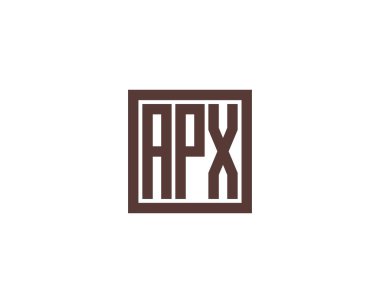 APX logo tasarım vektör şablonu. APX