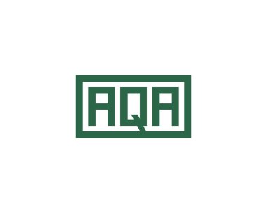 AQA logo tasarım vektör şablonu. AQA