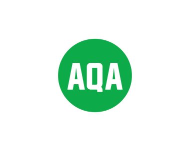 AQA logo tasarım vektör şablonu. AQA