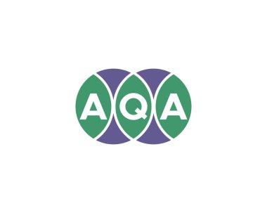 AQA logo tasarım vektör şablonu. AQA