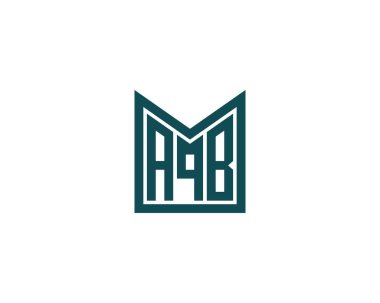AQB Logo tasarım vektör şablonu. AQB