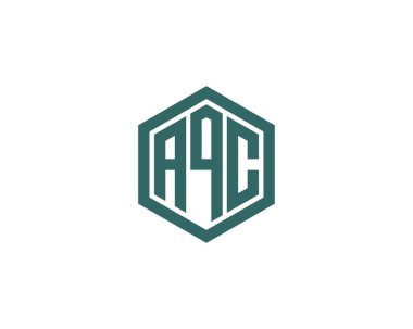 AQC logo tasarım vektör şablonu. AQC
