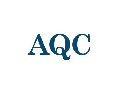 AQC logo tasarım vektör şablonu. AQC