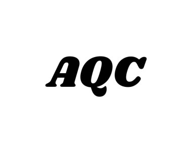 AQC logo tasarım vektör şablonu. AQC