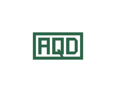 AQD logo tasarım vektör şablonu. AQD