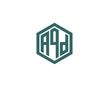 AQD logo tasarım vektör şablonu. AQD