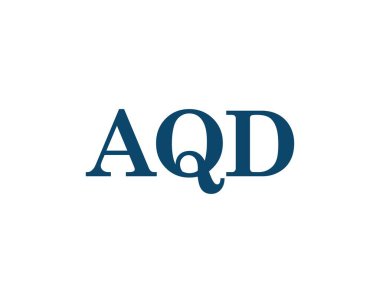 AQD logo tasarım vektör şablonu. AQD