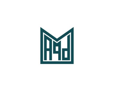 AQD logo tasarım vektör şablonu. AQD