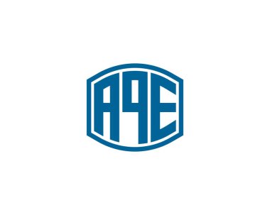 AQE logo tasarım vektör şablonu. AQE