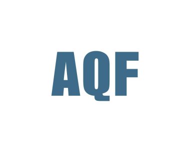 AQF logo tasarım vektör şablonu. AQF