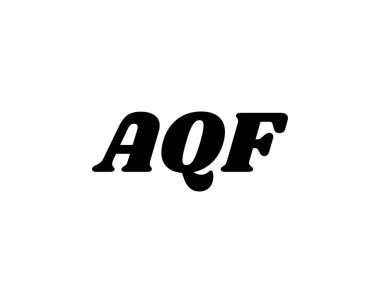 AQF logo tasarım vektör şablonu. AQF