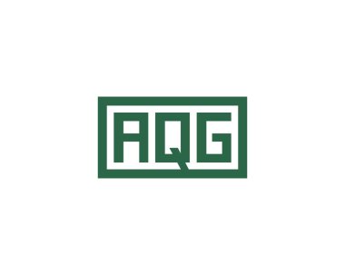 AQG logo tasarım vektör şablonu. AQG