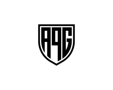 AQG logo tasarım vektör şablonu. AQG