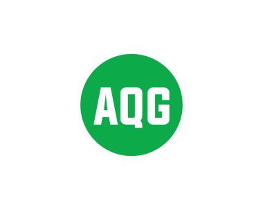 AQG logo tasarım vektör şablonu. AQG