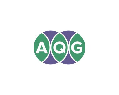 AQG logo tasarım vektör şablonu. AQG