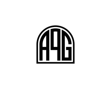 AQG logo tasarım vektör şablonu. AQG