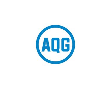 AQG logo tasarım vektör şablonu. AQG