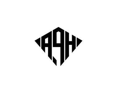 AQH logo tasarım vektör şablonu. AQH