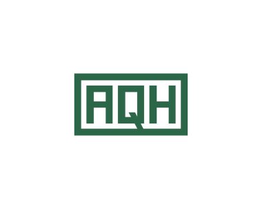 AQH logo tasarım vektör şablonu. AQH