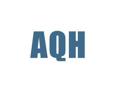 AQH logo tasarım vektör şablonu. AQH