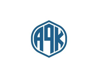AQK logo tasarım vektör şablonu. AQK