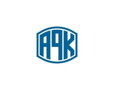 AQK logo tasarım vektör şablonu. AQK